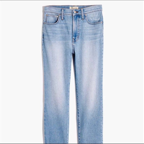 Madewell Perfect Vintage Jean (straight, long) in Fiore. 28x34 - Picture 4 of 4